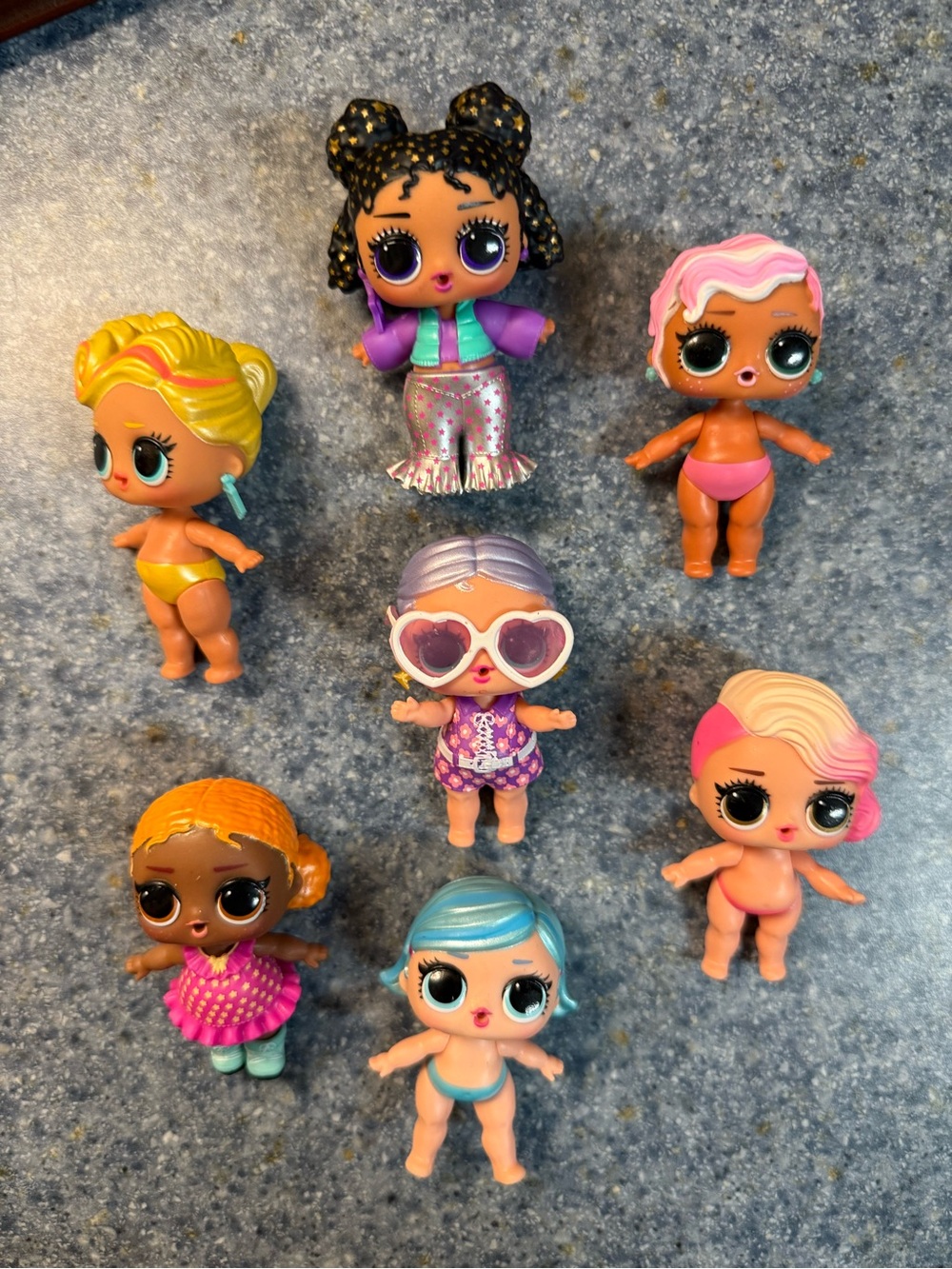 🎉 7 little L.O.L. Surprise! Mini Doll Assortment - Colorful Variety Pack